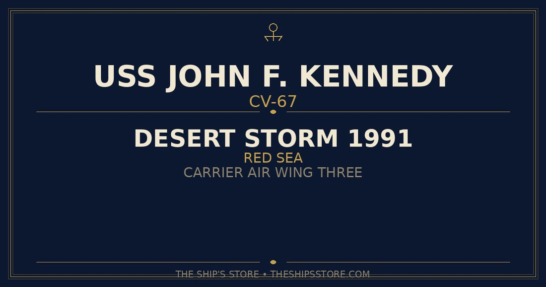 USS John F. Kennedy CV-67 Desert Storm 1991 Red Sea deployment — The Ship's Store