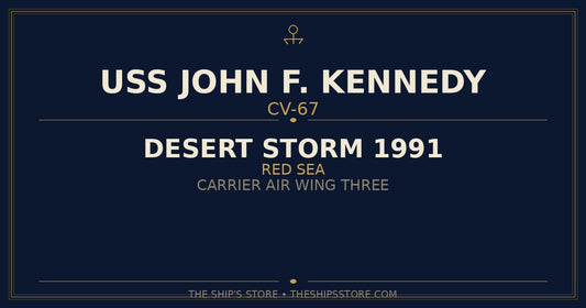 USS John F. Kennedy CV-67 Desert Storm 1991 Red Sea deployment — The Ship's Store