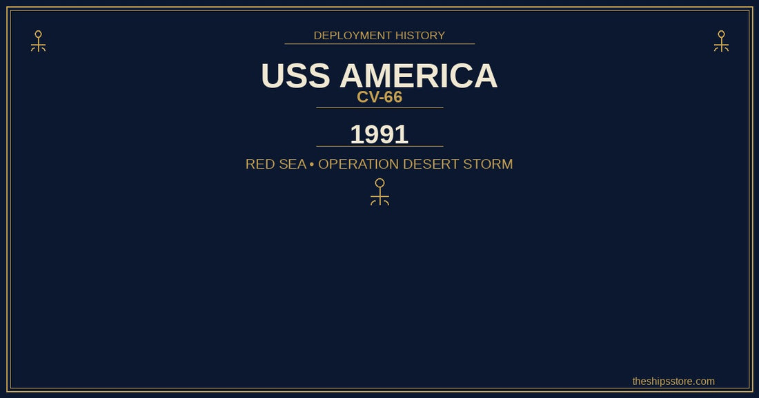 USS America CV-66 1991 Red Sea deployment — Operation Desert Storm — The Ship's Store