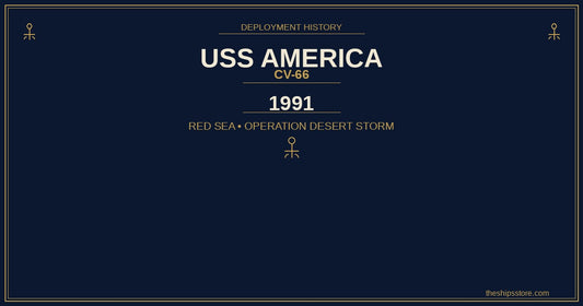 USS America CV-66 1991 Red Sea deployment — Operation Desert Storm — The Ship's Store