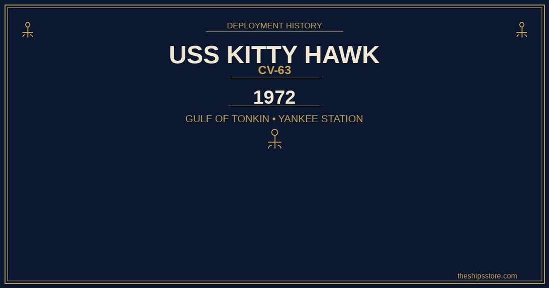 USS Kitty Hawk CV-63 1972 Gulf of Tonkin Vietnam deployment — The Ship's Store