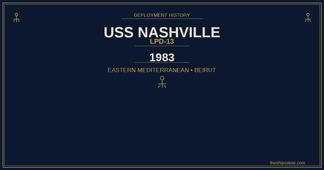 USS Nashville LPD-13 1983 Beirut deployment — Multinational Force Lebanon — The Ship's Store
