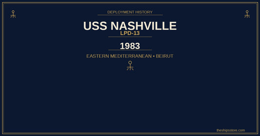 USS Nashville LPD-13 1983 Beirut deployment — Multinational Force Lebanon — The Ship's Store