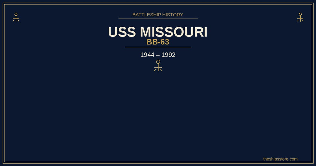 USS Missouri BB-63 battleship history — WWII surrender ceremony — The Ship's Store