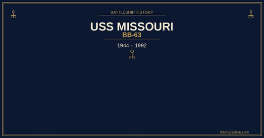 USS Missouri BB-63 battleship history — WWII surrender ceremony — The Ship's Store