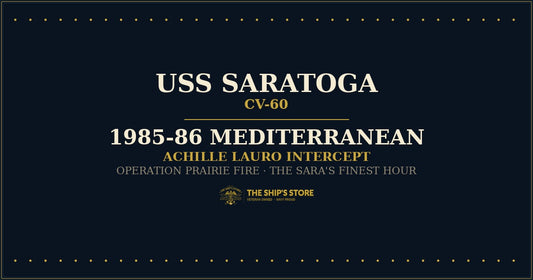 USS Saratoga CV-60 1985-86 Mediterranean — Achille Lauro Intercept — The Ship's Store