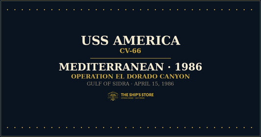USS America CV-66 1986 Mediterranean Operation El Dorado Canyon — The Ship's Store
