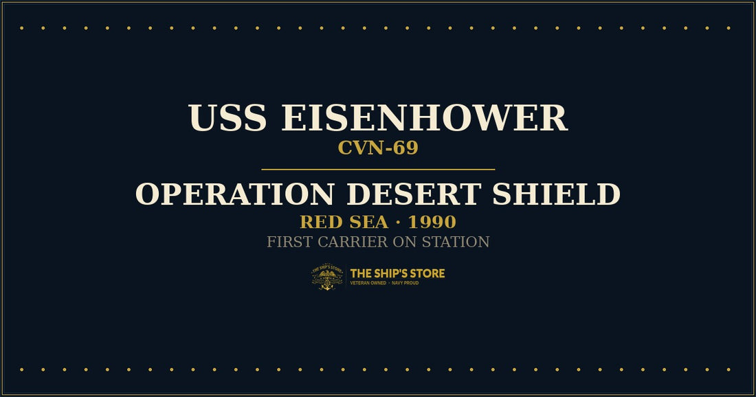 USS Eisenhower CVN-69 1990 Operation Desert Shield Red Sea — The Ship's Store