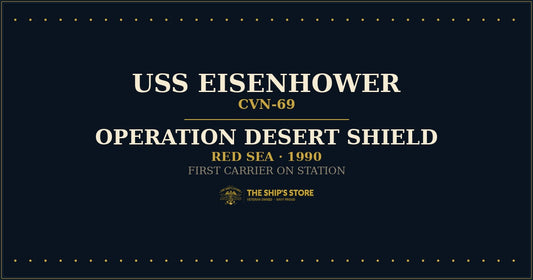 USS Eisenhower CVN-69 1990 Operation Desert Shield Red Sea — The Ship's Store