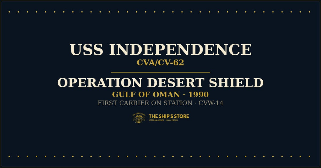 USS Independence CV-62 underway, 1990 Operation Desert Shield deployment — The Ship's Store