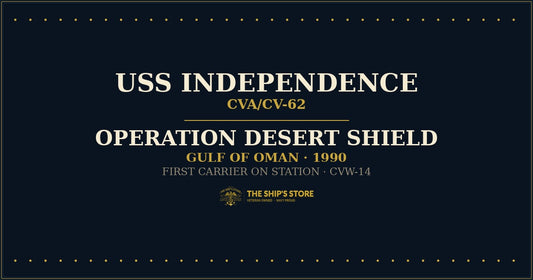 USS Independence CV-62 underway, 1990 Operation Desert Shield deployment — The Ship's Store