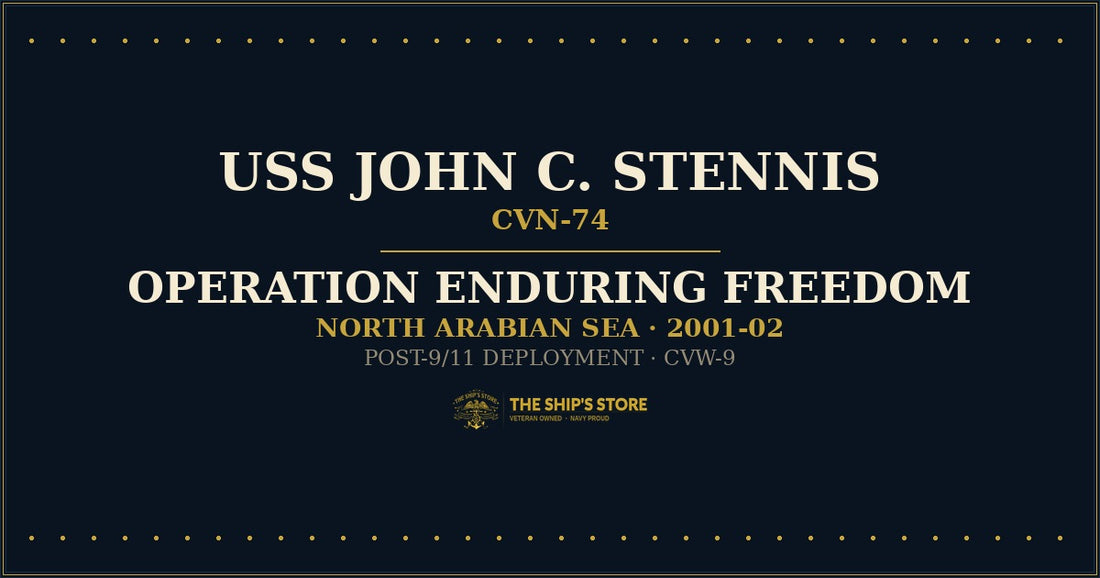 USS John C. Stennis CVN-74 underway, 2001-02 Operation Enduring Freedom deployment — The Ship's Store