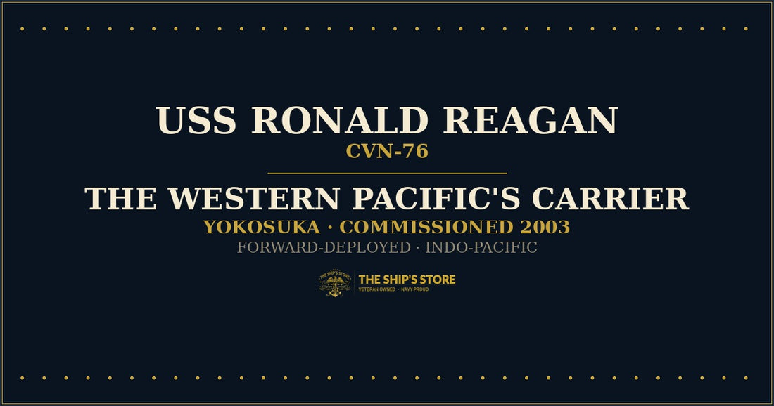 USS Ronald Reagan CVN-76 western Pacific forward-deployed carrier — The Ship's Store
