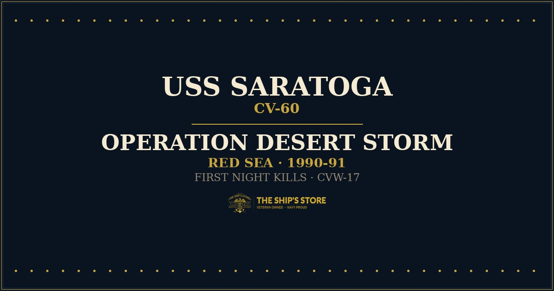 USS Saratoga CV-60 Operation Desert Storm Red Sea 1991 — The Ship's Store