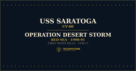 USS Saratoga CV-60 Operation Desert Storm Red Sea 1991 — The Ship's Store