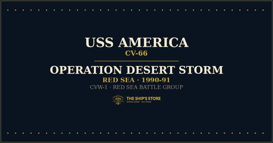 USS America CV-66 Operation Desert Storm Red Sea 1990-91 — The Ship's Store