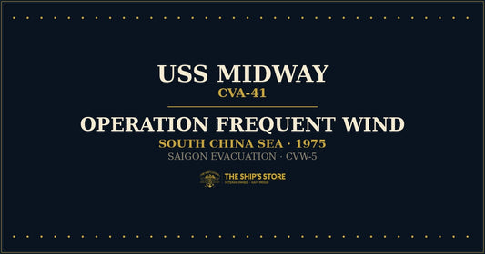 USS Midway CVA-41 Operation Frequent Wind 1975 — The Ship's Store