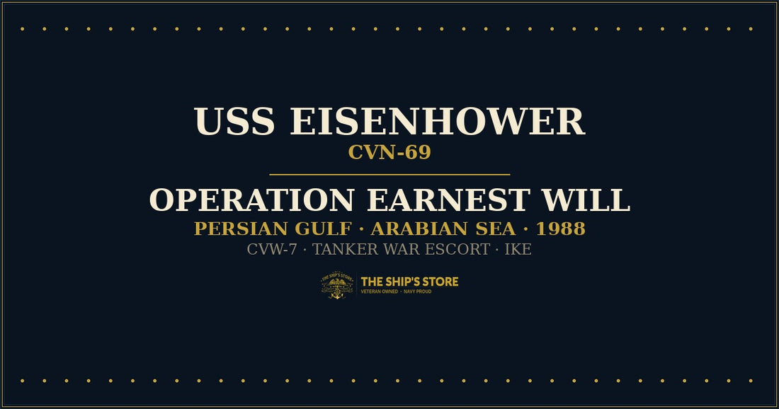 USS Dwight D. Eisenhower CVN-69 Operation Earnest Will 1988 Persian Gulf — The Ship's Store