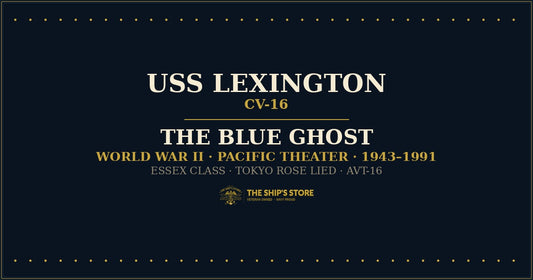 USS Lexington CV-16 the Blue Ghost Essex-class carrier World War II Pacific — The Ship's Store