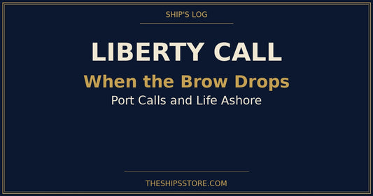 Liberty Call — Navy port call tradition when the brow drops ashore