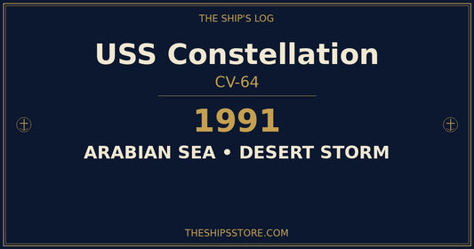 USS Constellation CV-64 underway during Operation Desert Storm, 1991