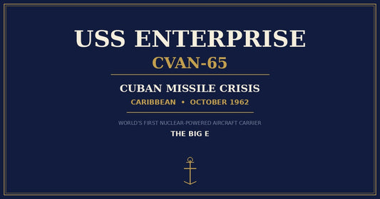 USS Enterprise CVAN-65 — Cuban Missile Crisis, Caribbean 1962