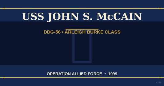 USS John S. McCain DDG-56 Arleigh Burke class destroyer Operation Allied Force Kosovo 1999 — The Ship's Store