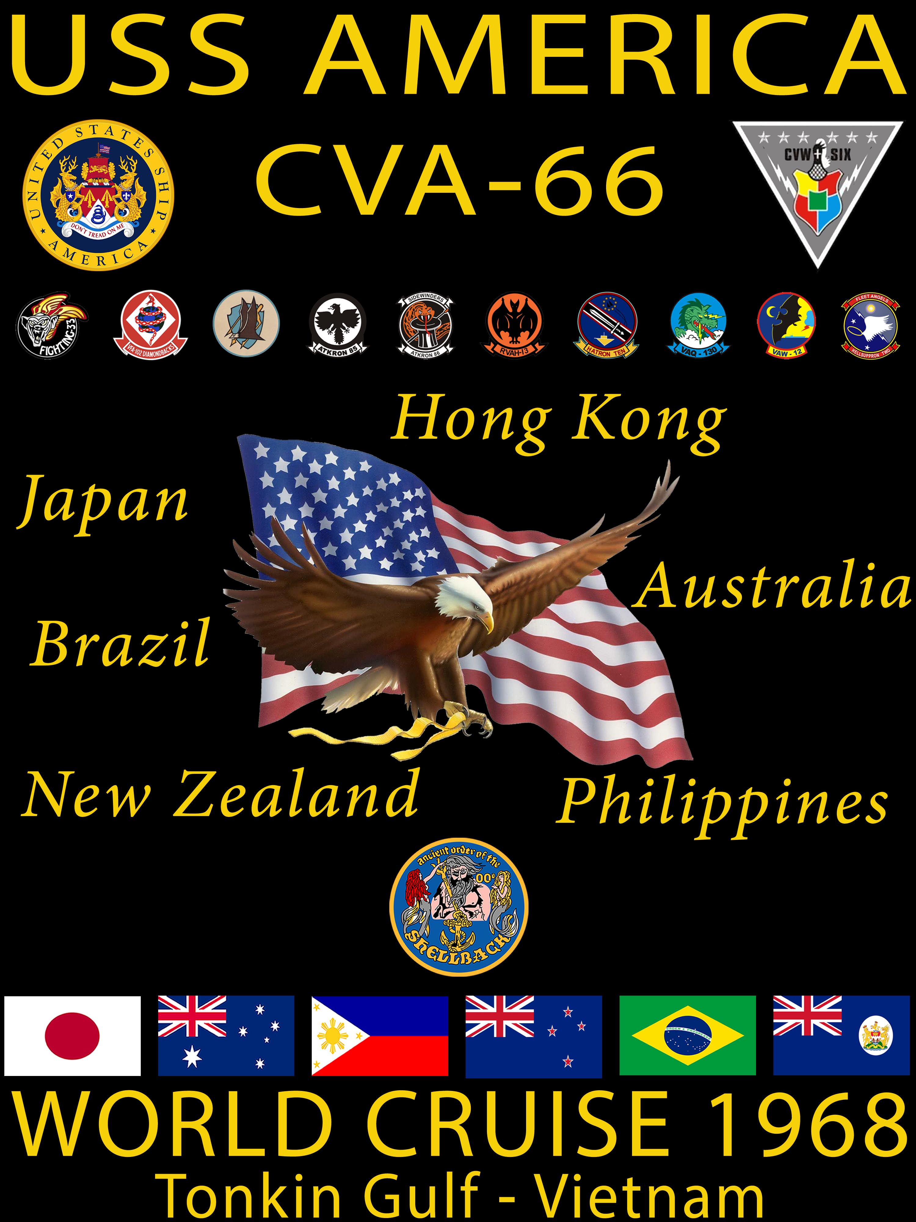 USS America (CVA-66) 1968