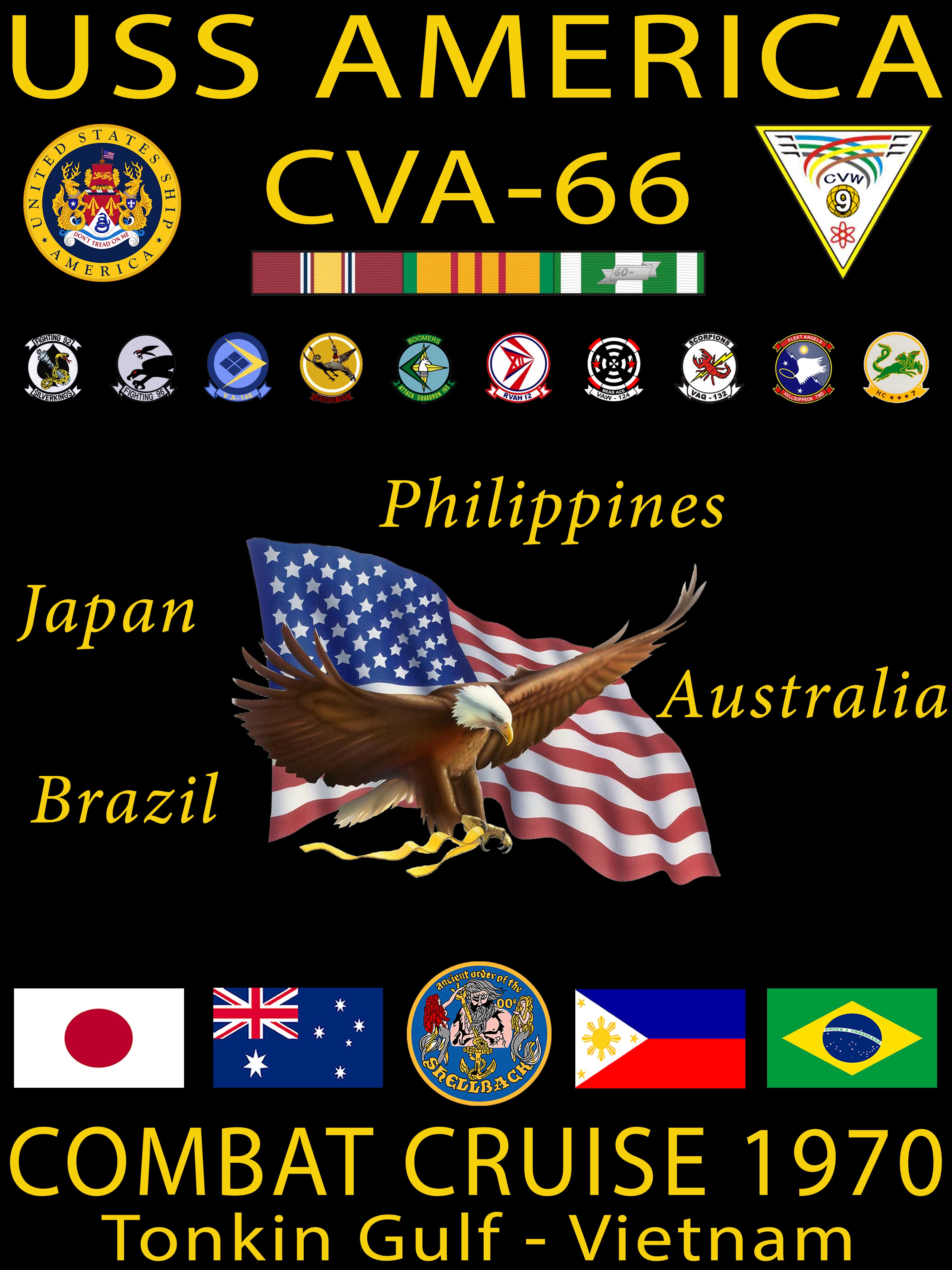USS America (CVA-66) 1970
