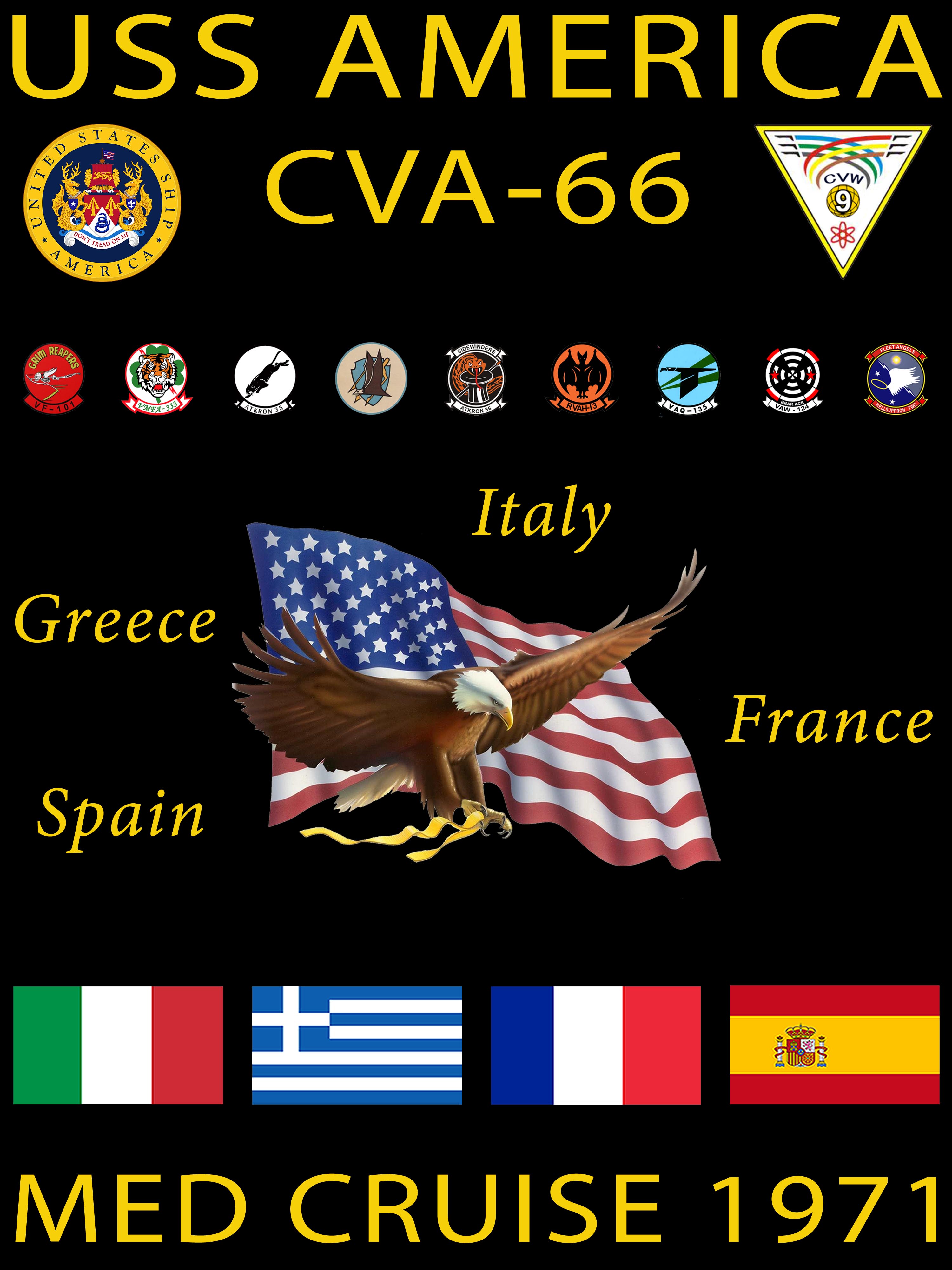 USS America (CVA-66) 1971