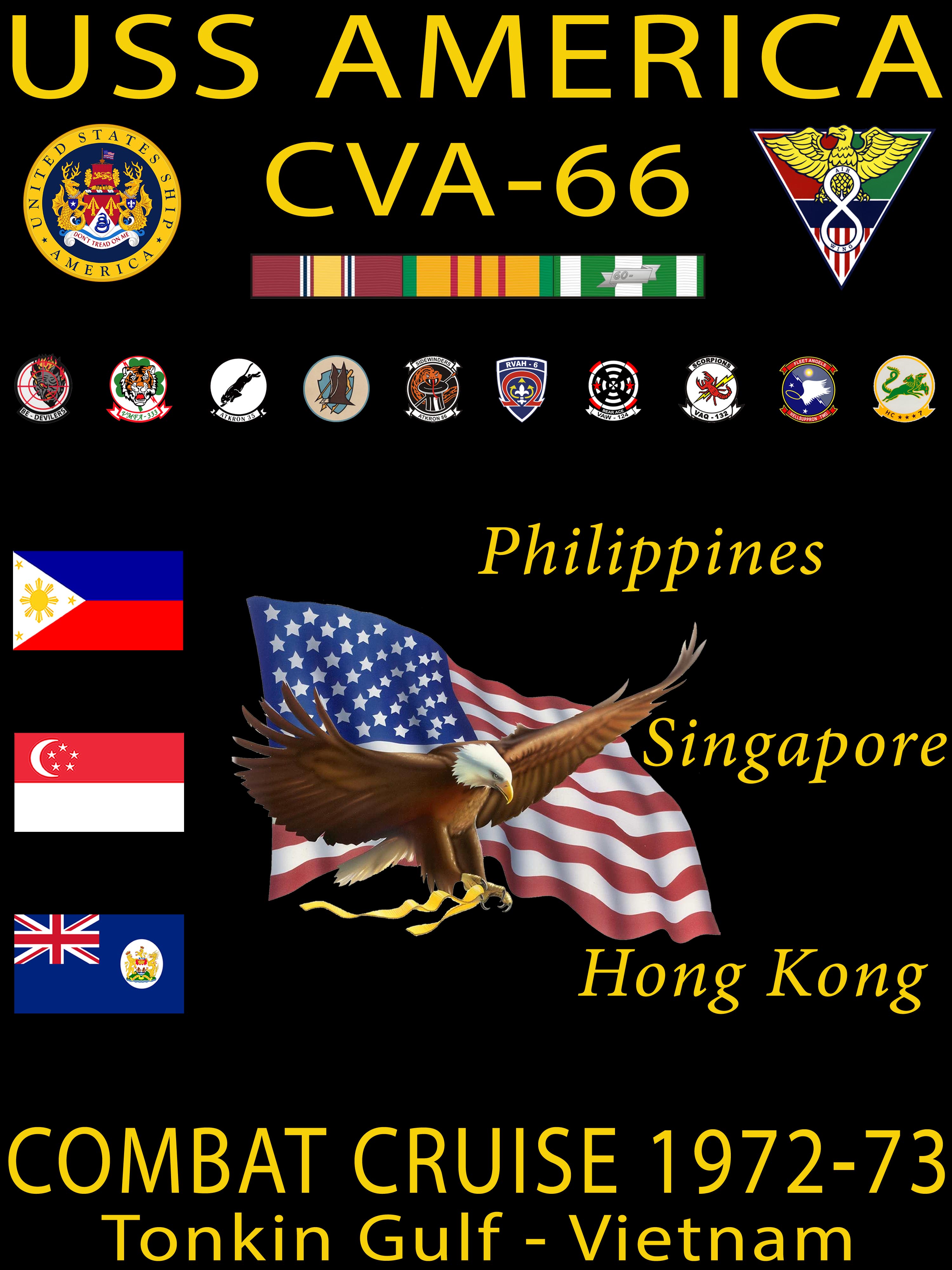 USS America (CVA-66) 1972-73