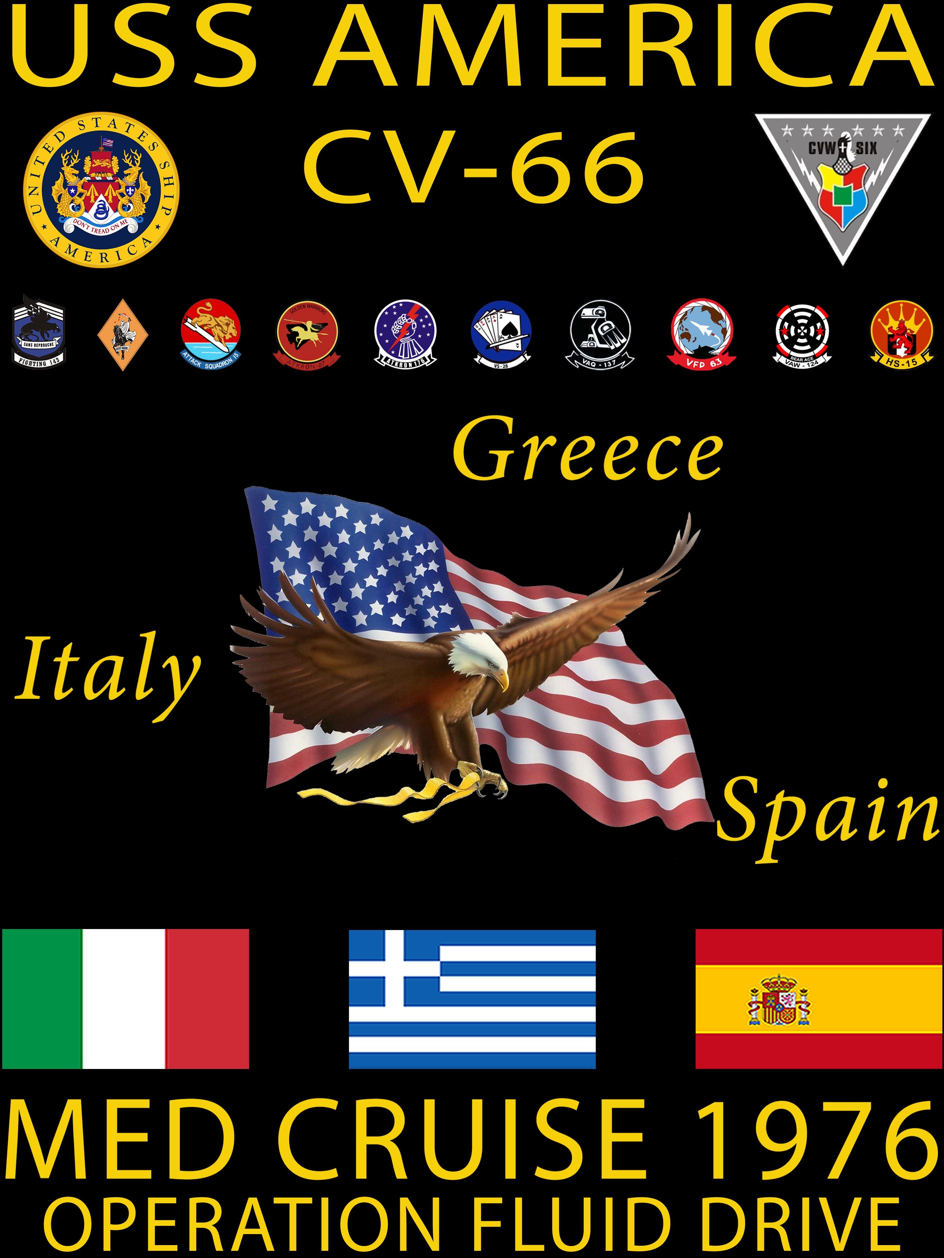 USS America (CV-66) 1976