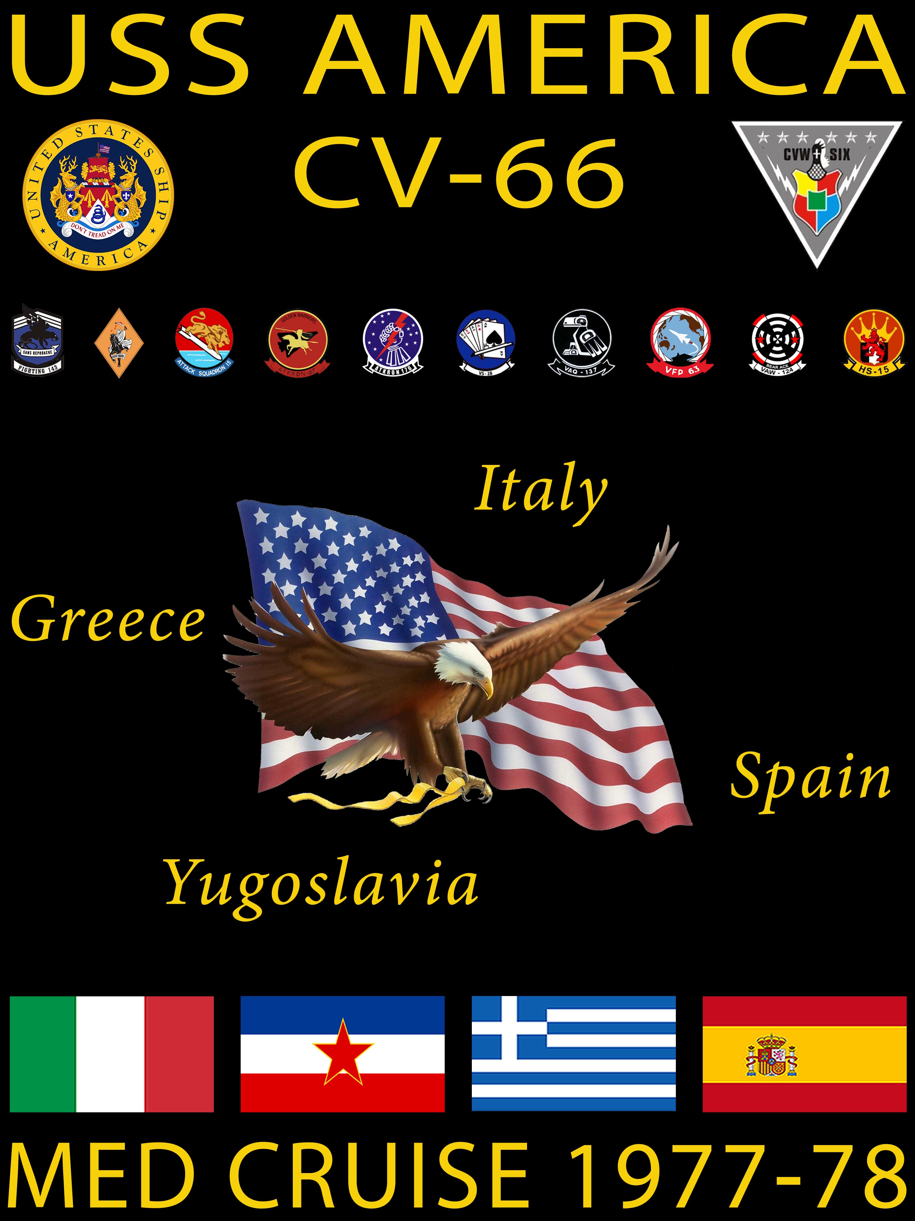 USS America (CV-66) 1977-78