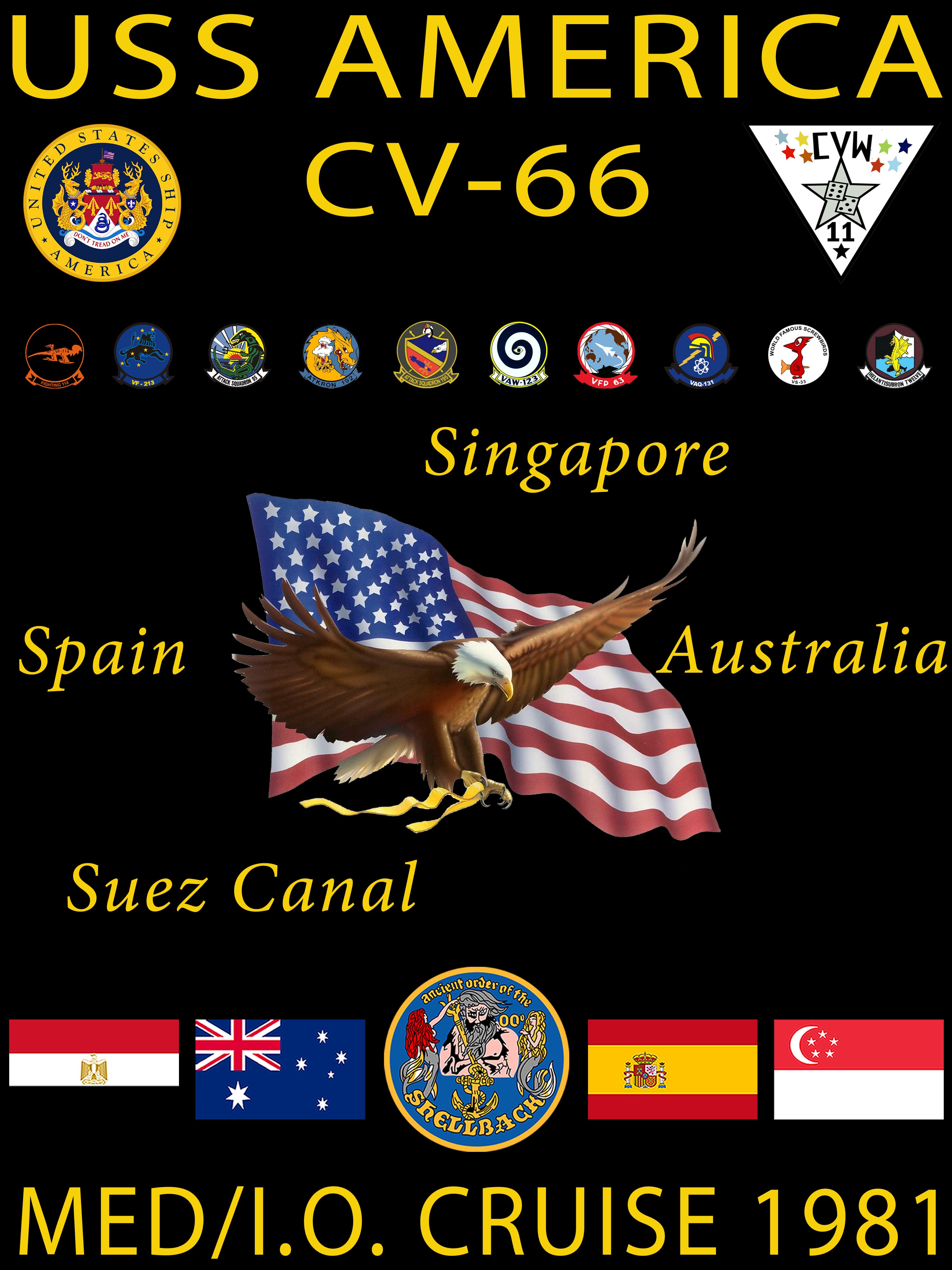 USS America (CV-66) 1981