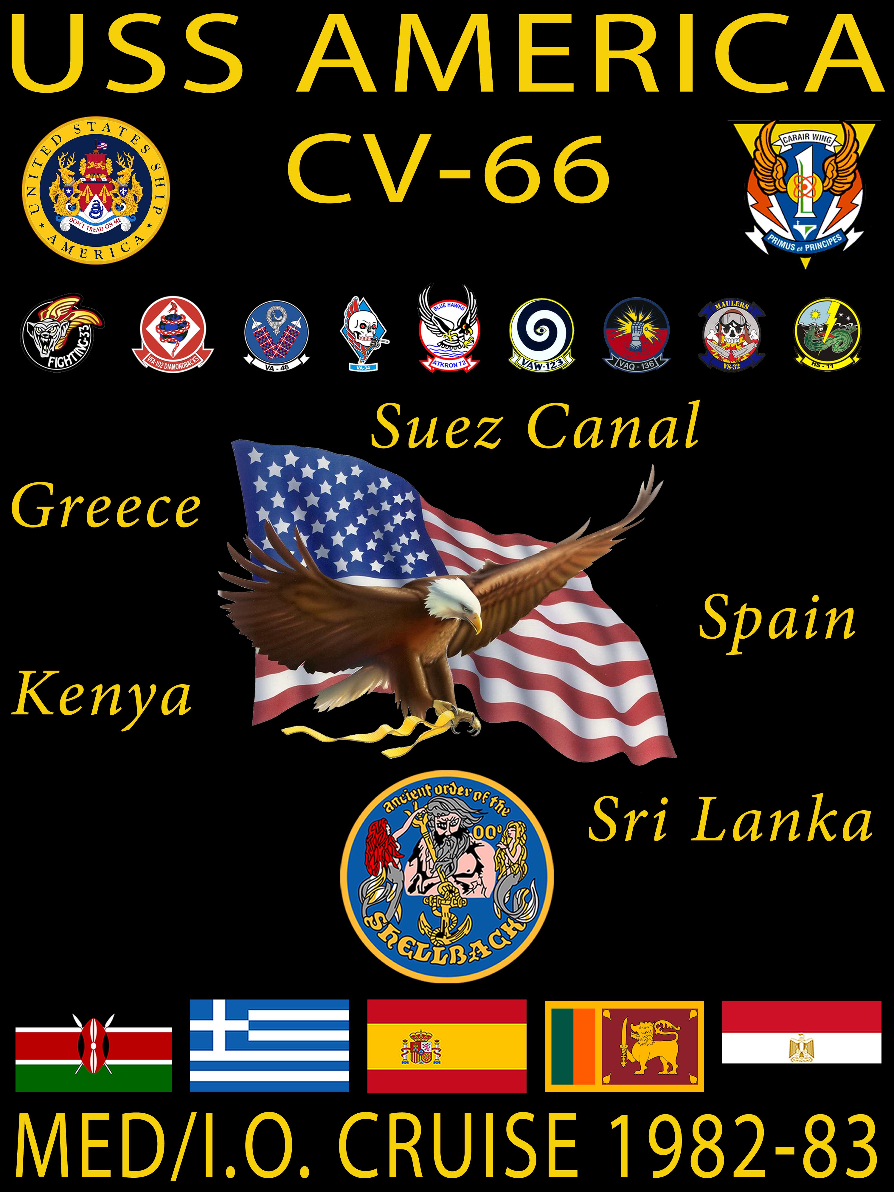 USS America (CV-66) 1982-83