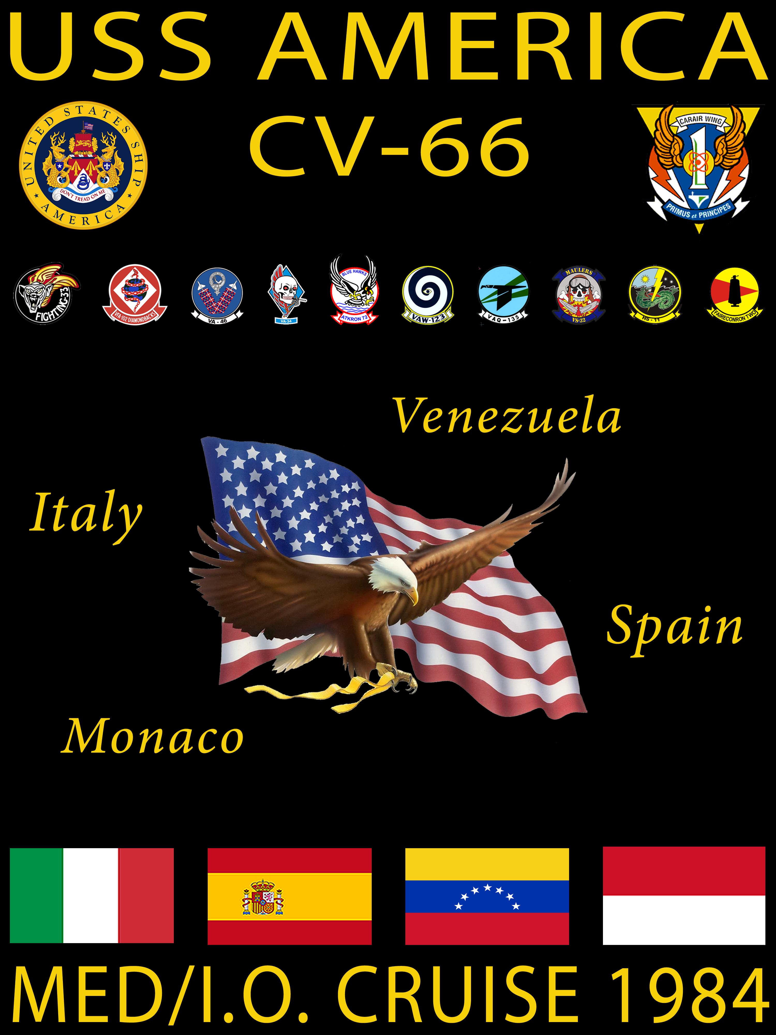 USS America (CV-66) 1984