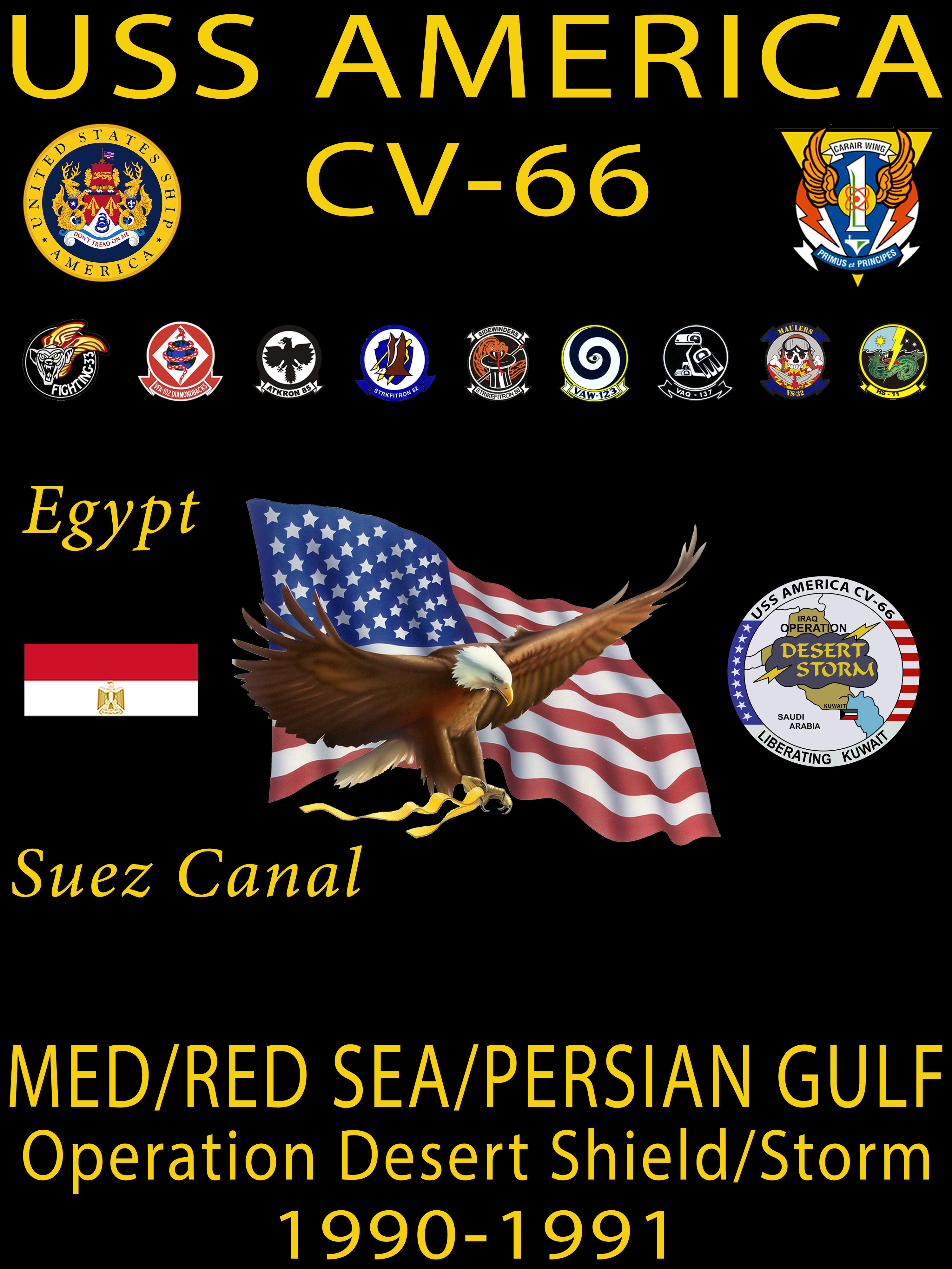 USS America (CV-66) 1990-91 CRUISE VER 1