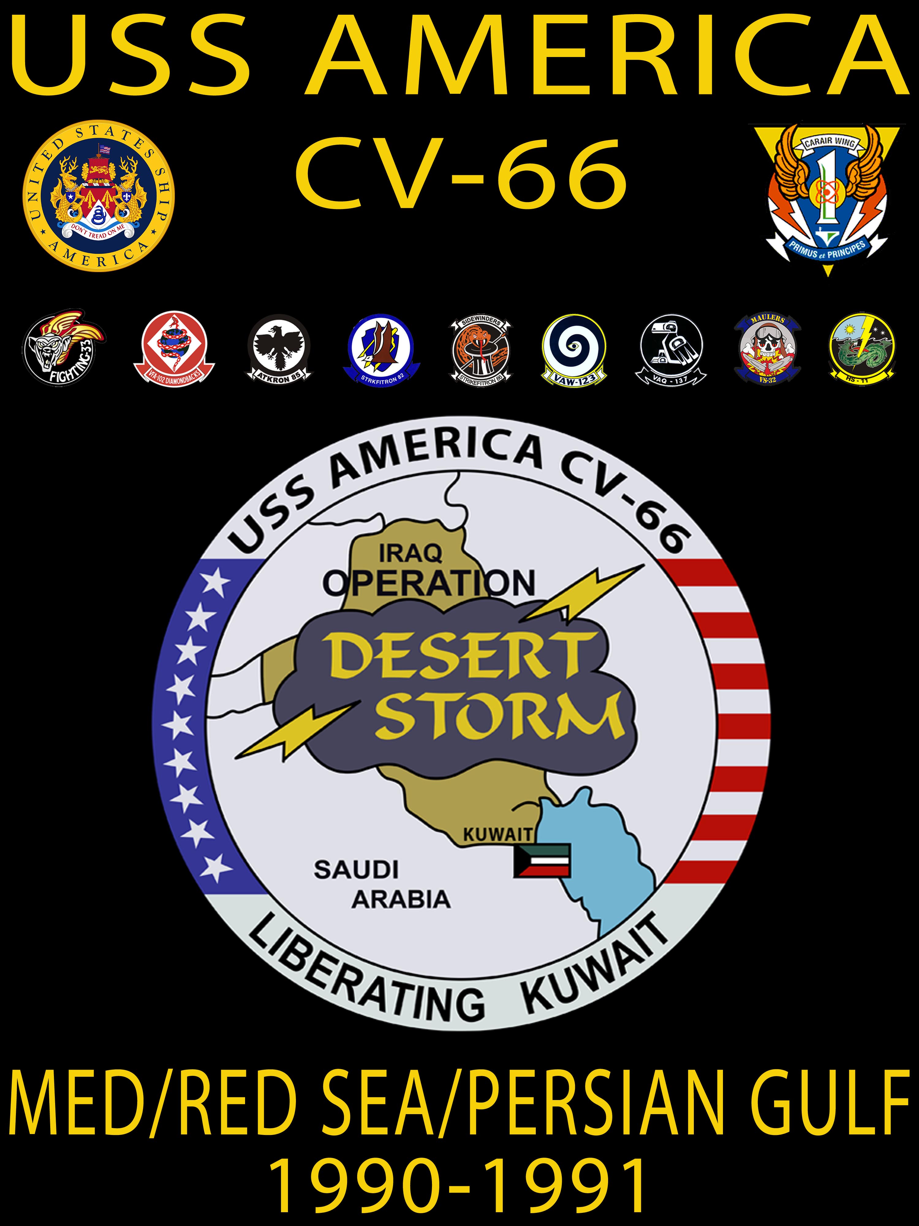 USS America (CV-66) 1990-91 CRUISE VER 2