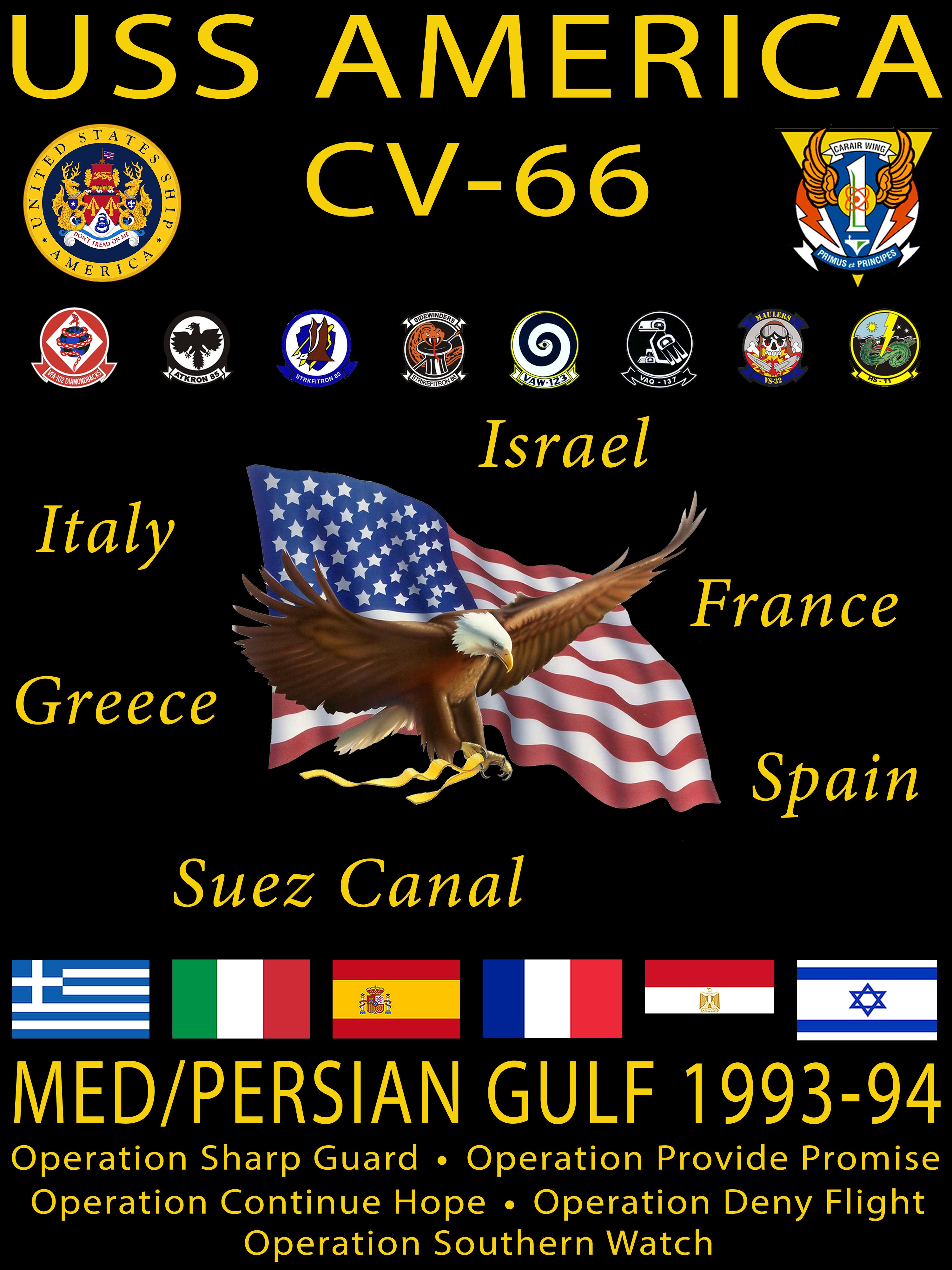USS America (CV-66) 1993-94