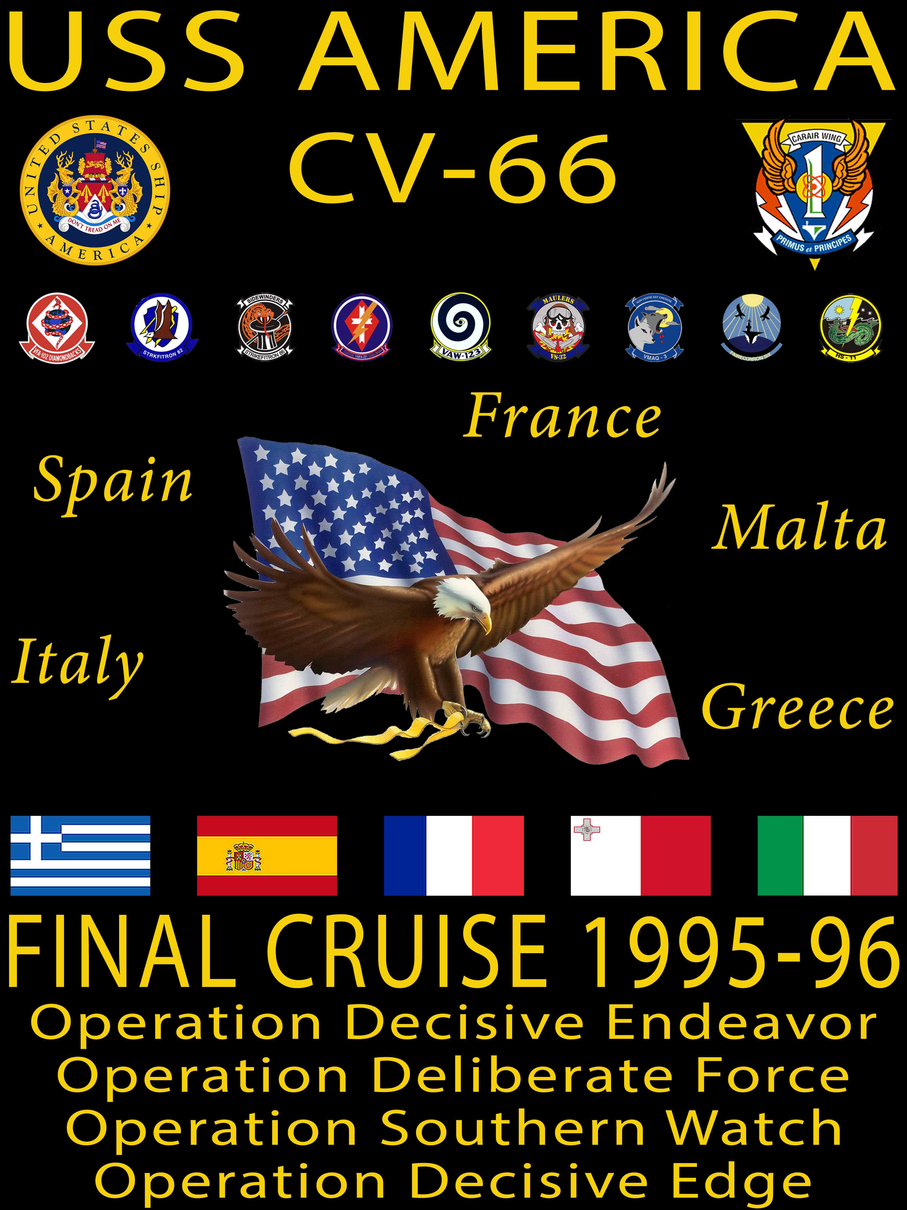 USS America (CV-66) 1995-96