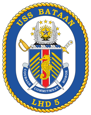 USS Bataan crest