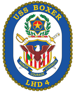 USS Boxer crest