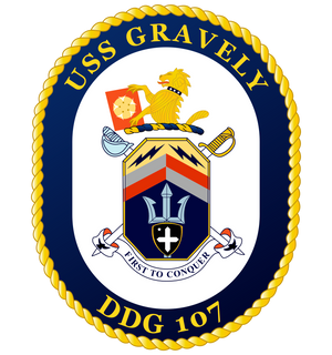 USS Gravely crest