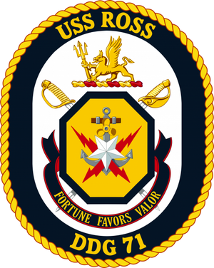 USS Ross crest