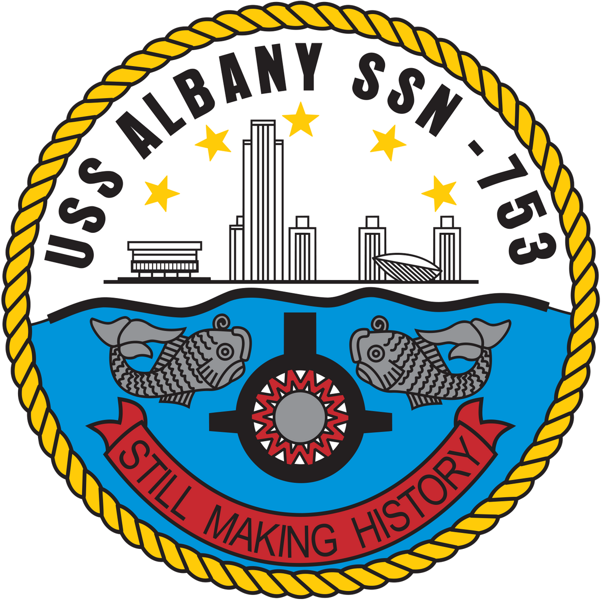 USS Albany (SSN-753) ship's crest