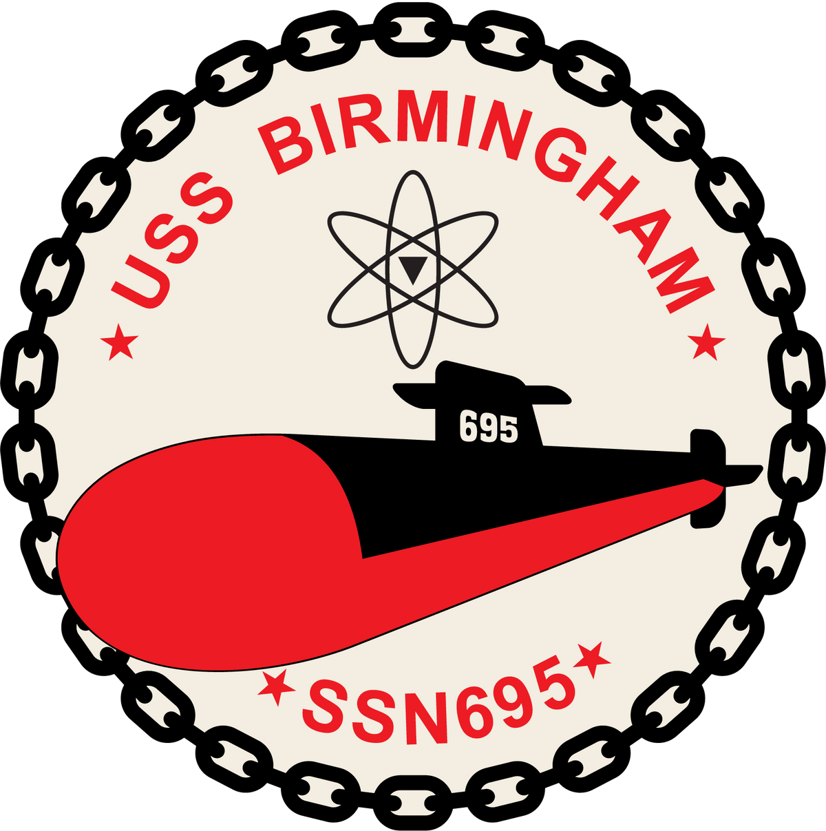 USS Birmingham (SSN-695) ship's crest