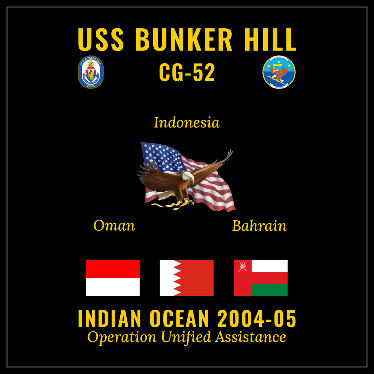 USS Bunker Hill CG-52 2004-05 cruise design