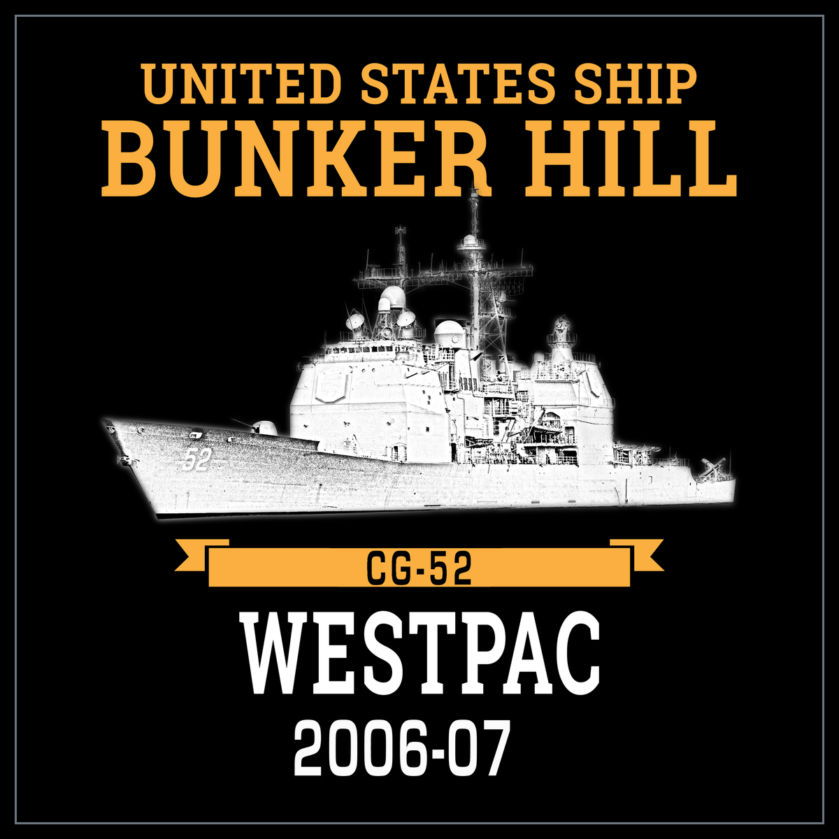 USS Bunker Hill CG-52 2006-07 cruise design