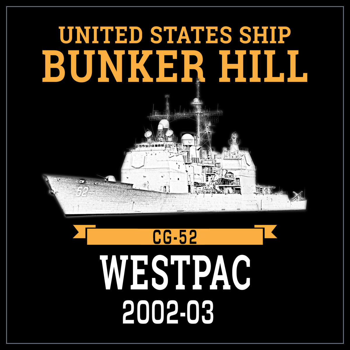 USS Bunker Hill CG-52 2002-03 cruise design