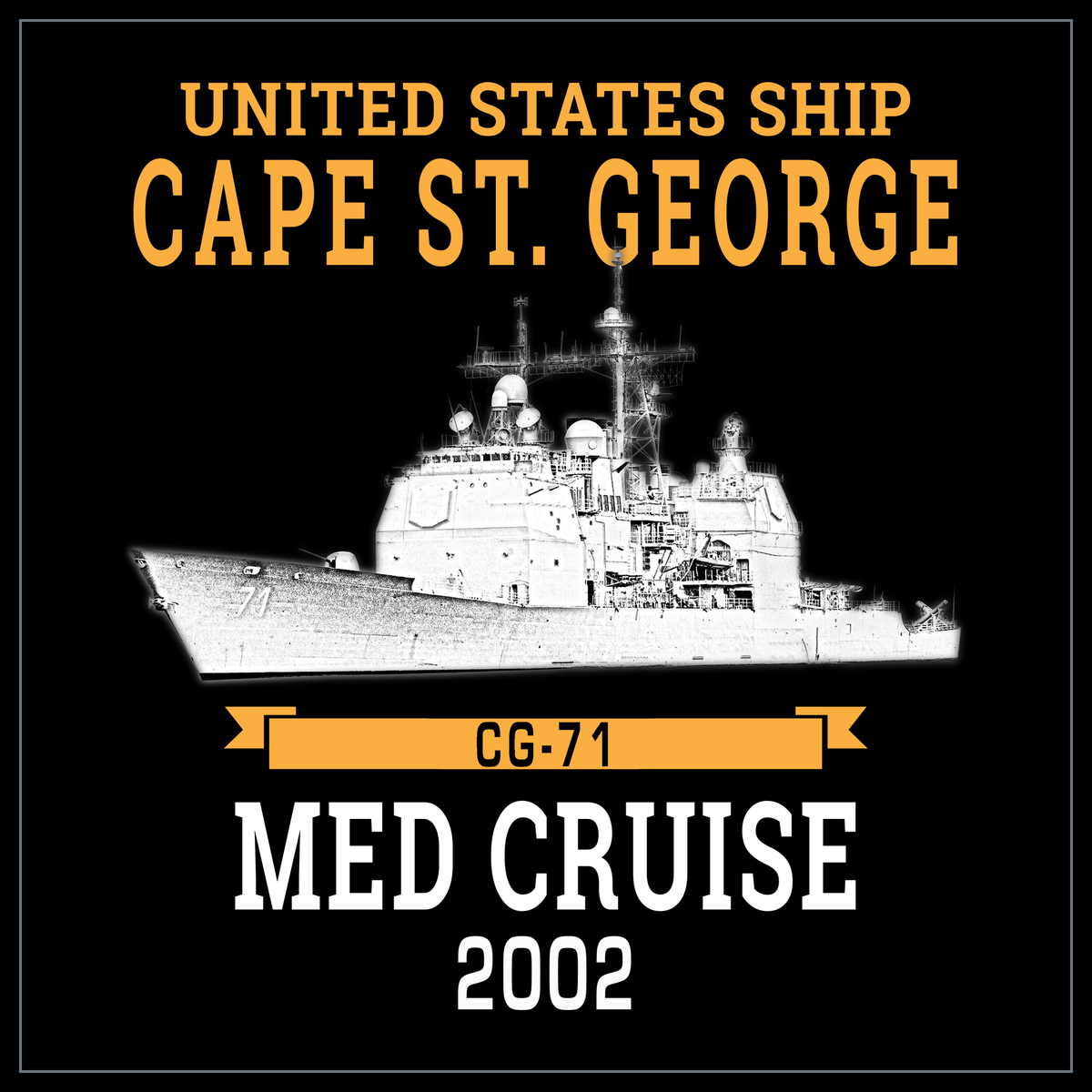 USS Cape St. George CG-71 2002 cruise design